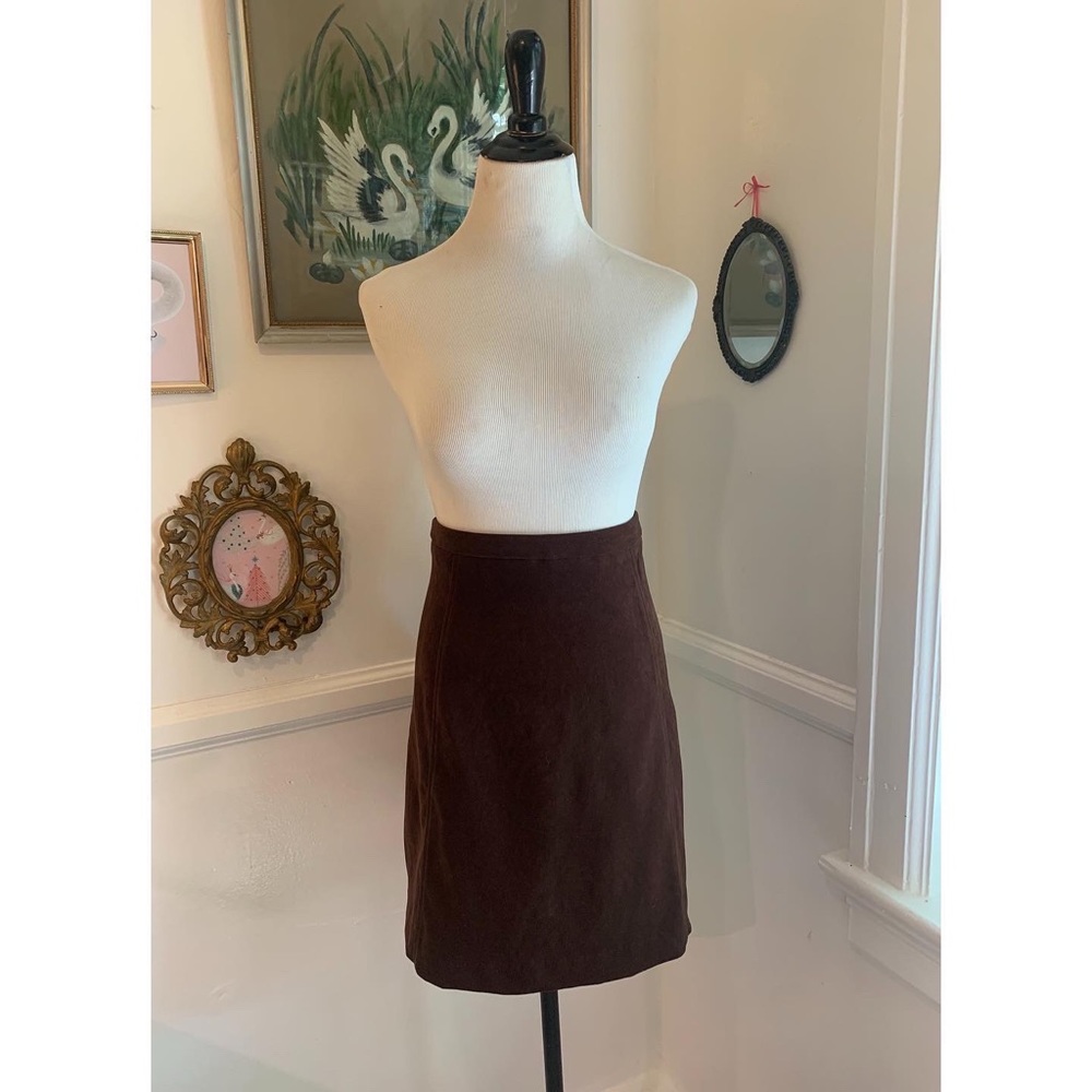 Vintage 1990’s faux suede mini skirt!